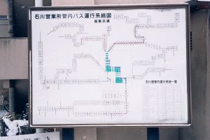 石川営業所の路線図
